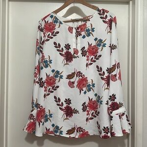 Loft XL floral print blouse